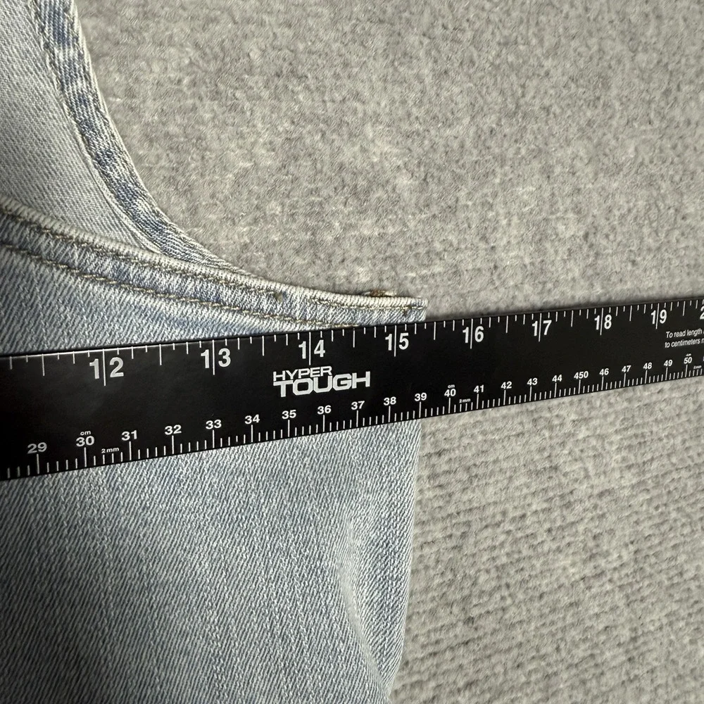 Rue 21 Overalls Women's Size 9 Distressed Vanilla Star Classic Country Workwear - Picture 5 of 7